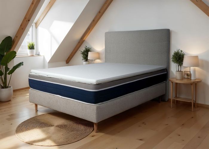 Surmatelas Cocoon Bio 90 x 200 x 4 cm mousse bio et mémoire de forme
