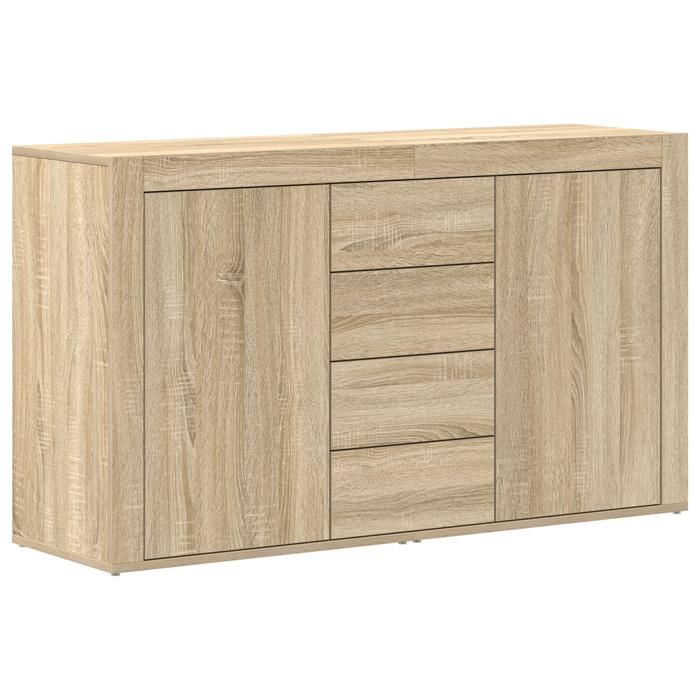 PROMOTION Buffet salle à mangerCommode Salon Chêne de Sonoma - Bois dingénierie 120 x 36 x 69 cm 46293 - BestMeuble