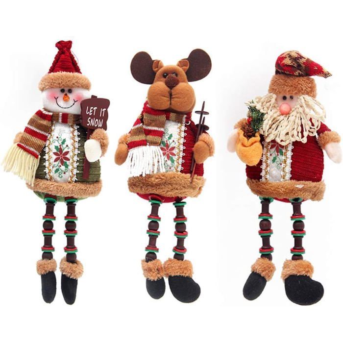 Figurine Goebel renne avec décoration de jambe rouge Fitz & Floyd