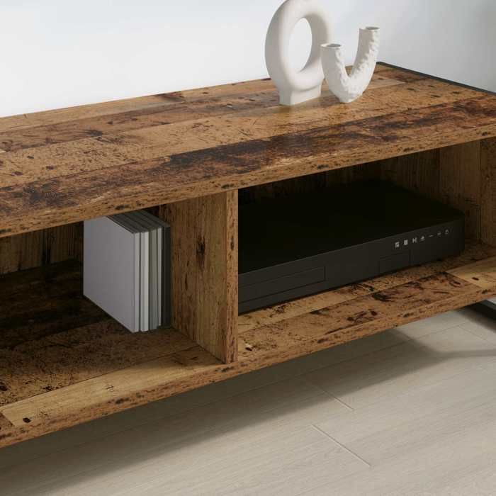 MOT13330-Meuble TV Bois Ancien 100 x 365 x 305 cm Bois dingénierie