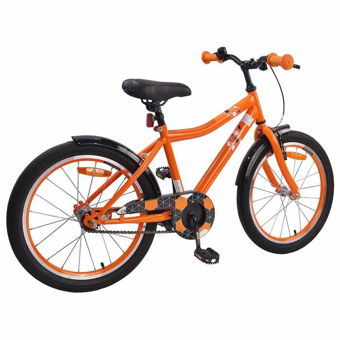 VidaXL Vélo Enfants 20 Pouces - Cadre Acier, Freins Classiques, Selle Ajustable, Monovitesse, Pour 6-11 Ans, Parfait Pour Balades