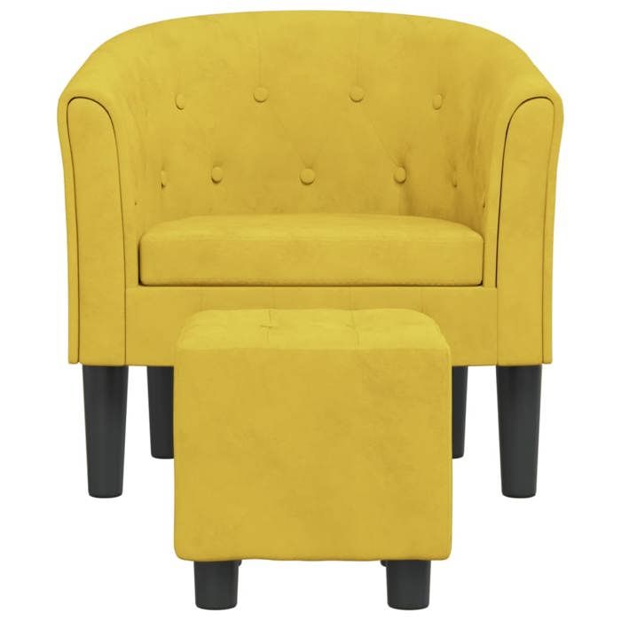 Best2026@Fauteuil SHIELDPRO® - maximal: 110 kg - Fauteuil-chaise simple avec repose-pied jaune velours1712 Best2026@Fauteuil SHIELDPRO® - maximal: 110 kg - Fauteuil-chaise simple avec repose-pied jaune velours1712