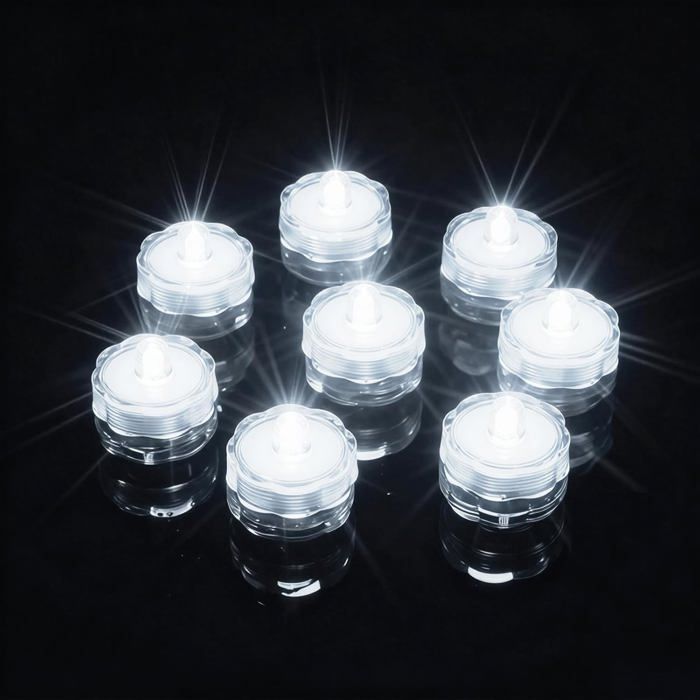KRANX Lot de 50 mini lumières LED rondes sans fil pour maison, fête