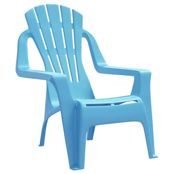 Bleu Siège de jardin -  Chaises de jardin pour enfants - (2 pcs) - bleu 37x34x44 cm PP C1768
