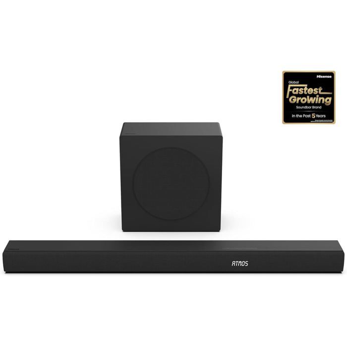 Barre de son Hisense AX3100Q Caisson de basses sans fil Bluetooth intégré 3.1.2 canaux