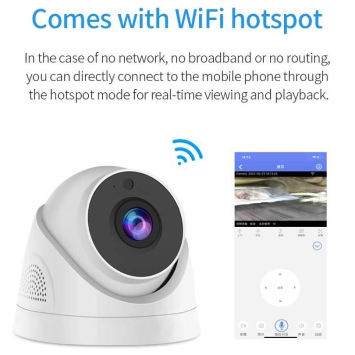 Caméra WiFi 100-240V 1080P, système de Surveillanc... – Grandado