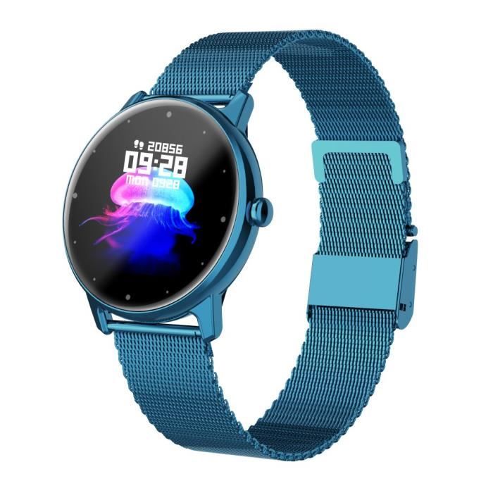Montre sale connectée bleue