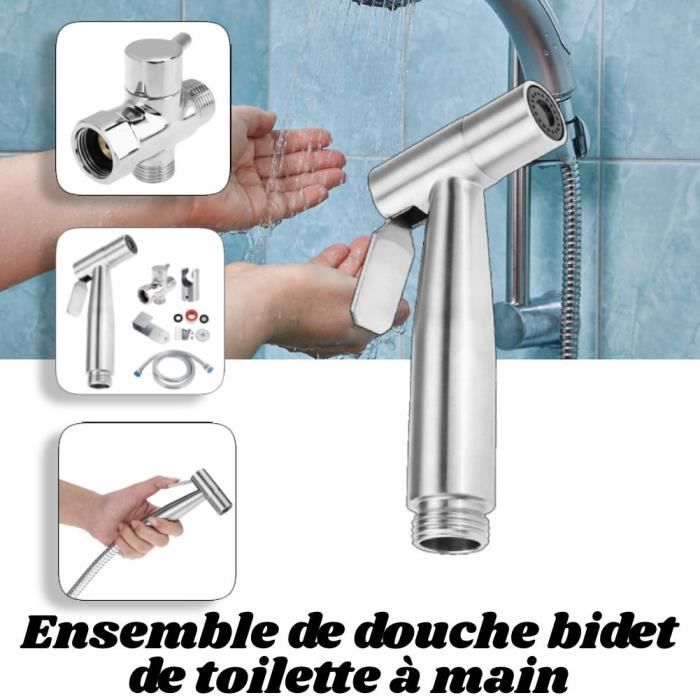 Buse Toilette Femme - Douche WC à 2 Modes (Doux/Puissant) - Pulvérisateur Haute Pression - Matière ABS - Installation Facile G1/2