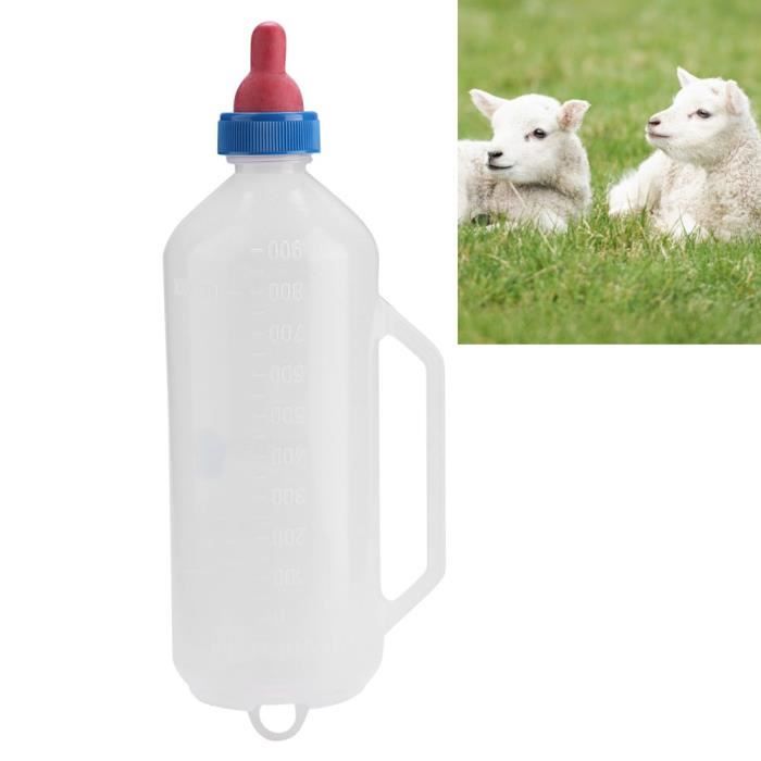 Zisemeil Biberon Allaitement Veau Mouton 2L Silicone - Grand Biberon Élevage Animaux Fermiers