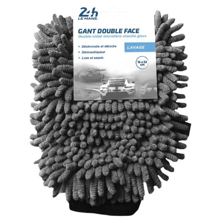 Gant microfibre chenillé double face 24H LE MANS - Cdiscount Auto