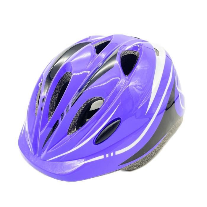 Violet 49 59cm Casque de velo EPS ultraleger pour enfants casques de velo de route VTT pour enfants cas Cdiscount Sport