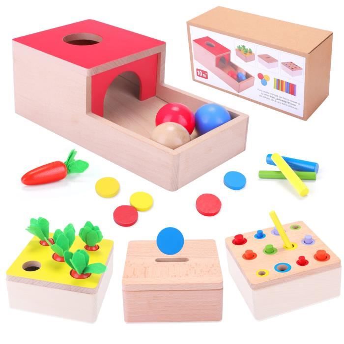 Toyzey Jeux Montessori, Jouet Enfant 1-5 Ans Garçon Fille, Cadeau Bébé -  Jouet de Pêche Éducatif, Jouet en Bois