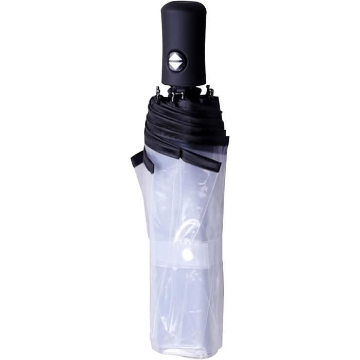 Parapluie Transparent ANGGREK - Automatique, 3 Plis, Anti-vent