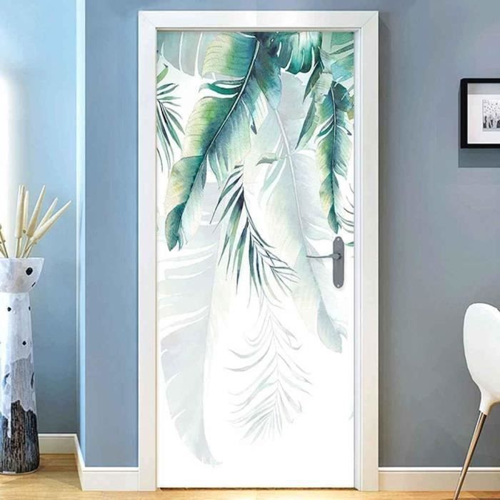 Autocollants Muraux Plantes Et Chats - 6 Feuilles 30x50 Cm - Amovibles, Sans Résidu - Déco Chambre, Salon