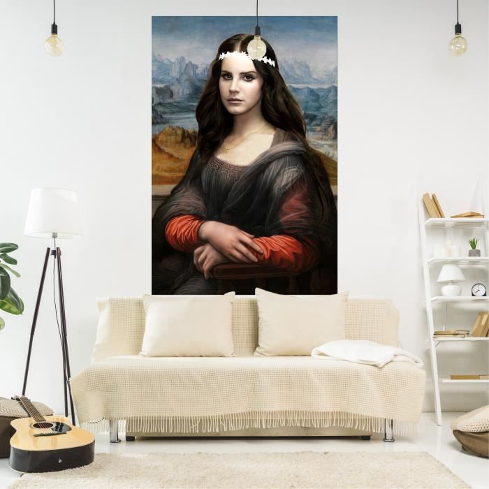 Tapisserie Drapeau Lana Del Rey 90x150cm Avec Oeillets - Décoration Murale Esthétique Chambre Et Dortoir