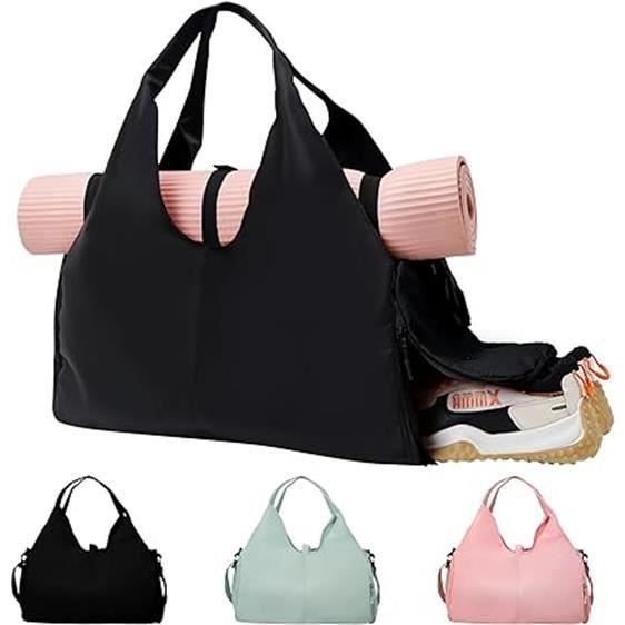 Sac De Yoga Boence Toile Coton - Grand Sac Fourre-Tout Pour Tapis De Sport Et Accessoires 27x8x8