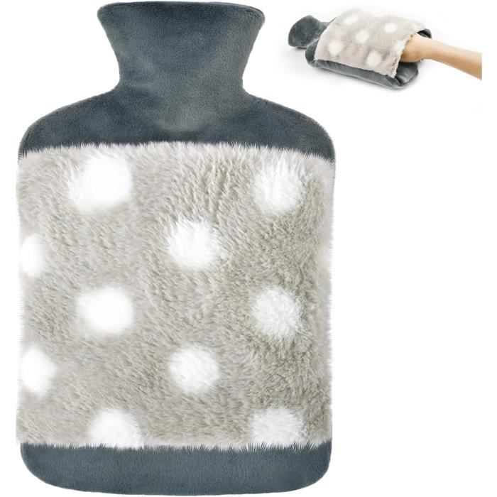 Blumtal Bouillotte Premium Avec Housse En Fourrure Blanche