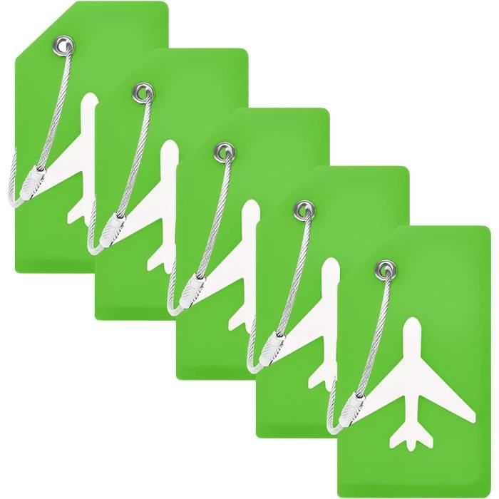 Étiquette Bagage Moleskine Vert Citron - Neuve Sous Emballage