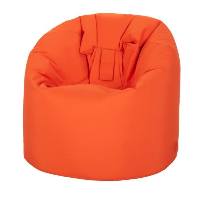 ready steady bed fauteuil pouf de jardin léger, pouf résistant à l'eau pour l'intérieur et l'extérieur, orange