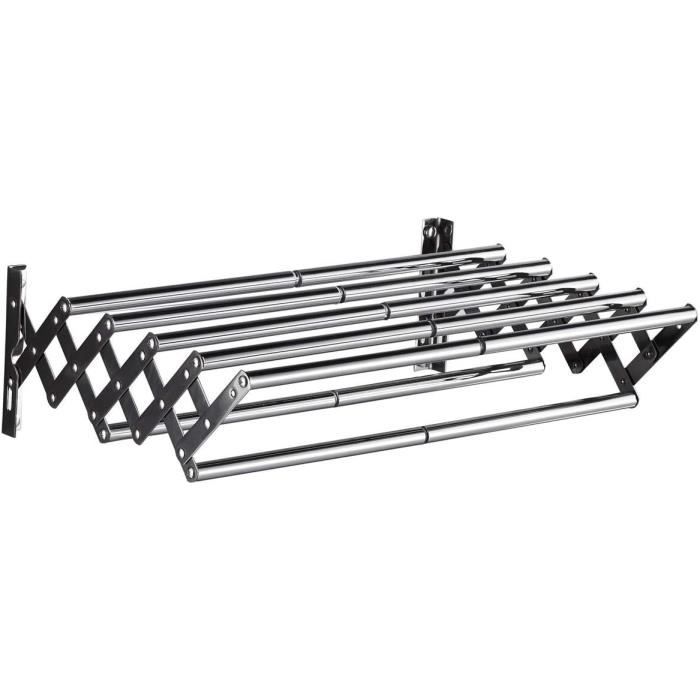 Séchoir À Linge Tour 3 Étages Doubles.Étendoir À Linge Interieur Pliable Avec Roues Et