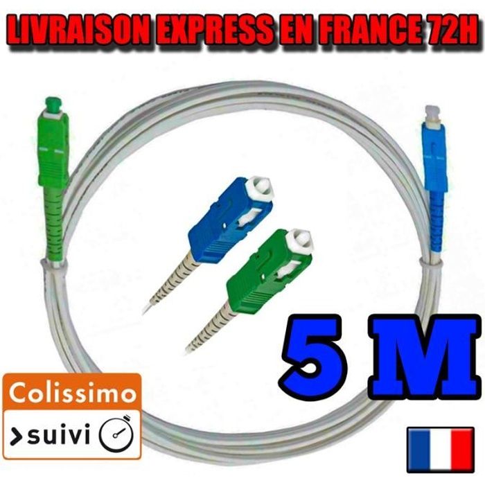 Rallonge câble fibre optique FREE FREEBOX 5M Delta Revolution One Mini