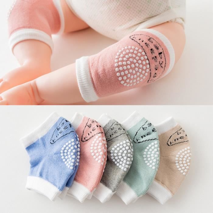 5 Pcs Anti Derapant Bebe Genouillere Coton Genouillere Bebe Ramper Genouilleres Terry Epais Maille Respirant Genouillere Cdiscount Puericulture Eveil Bebe