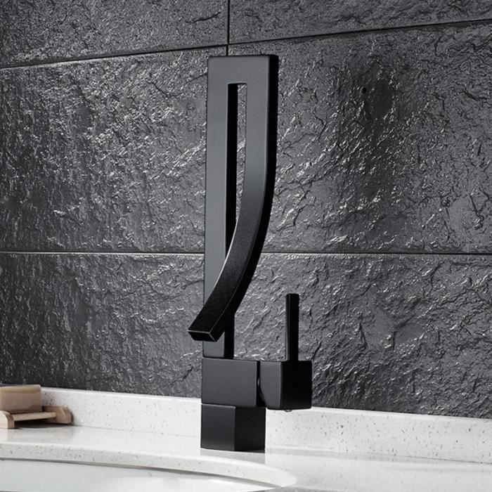 Tout Cuivre Robinet Lavabo Salle Bains Noir D Eau Chaude Et Froide