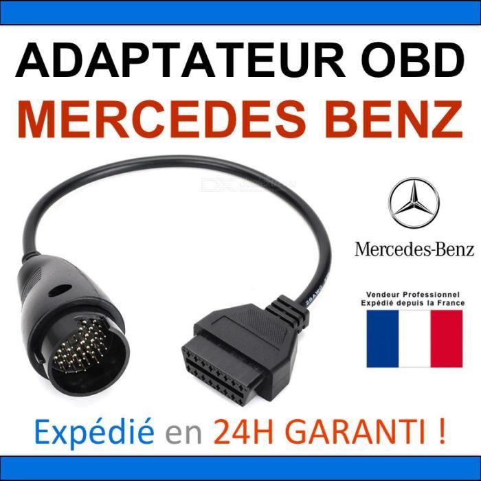 Adaptateur OBD2 vers MERCEDES BENZ 38 BROCHES - DIAG Auto - STAR MB COM AUTOCOM DELPHI