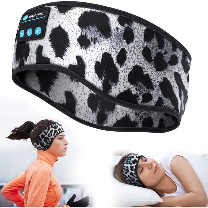 Bandeau écouteurs Bluetooth Pour Dormir - Masque De Nuit Avec Haut-parleurs, 26h Batterie - Confort Pour Dormeurs Latéraux, Sport, Voyage - 1