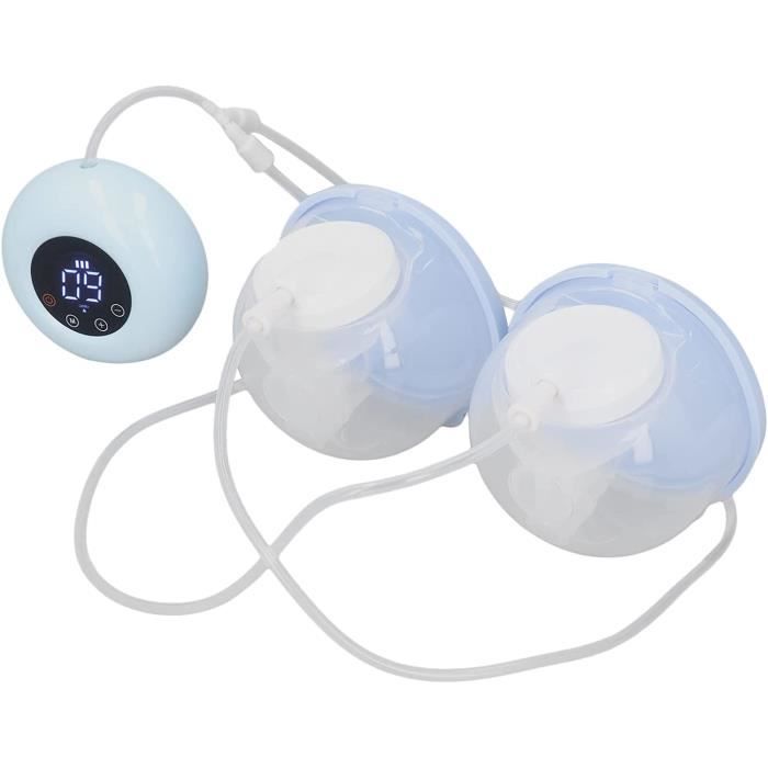 Tire-lait Électrique Portable Double – 3 Modes 9 Niveaux, Écran LCD, Silencieux Et Sans Douleur, Recharge USB Rapide (Lot De 2, Blanc)