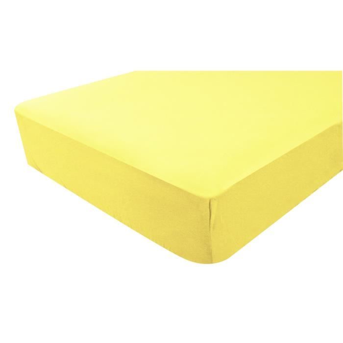 DOUX NID  Drap-housse en jersey - Paille - 40x80 cm 