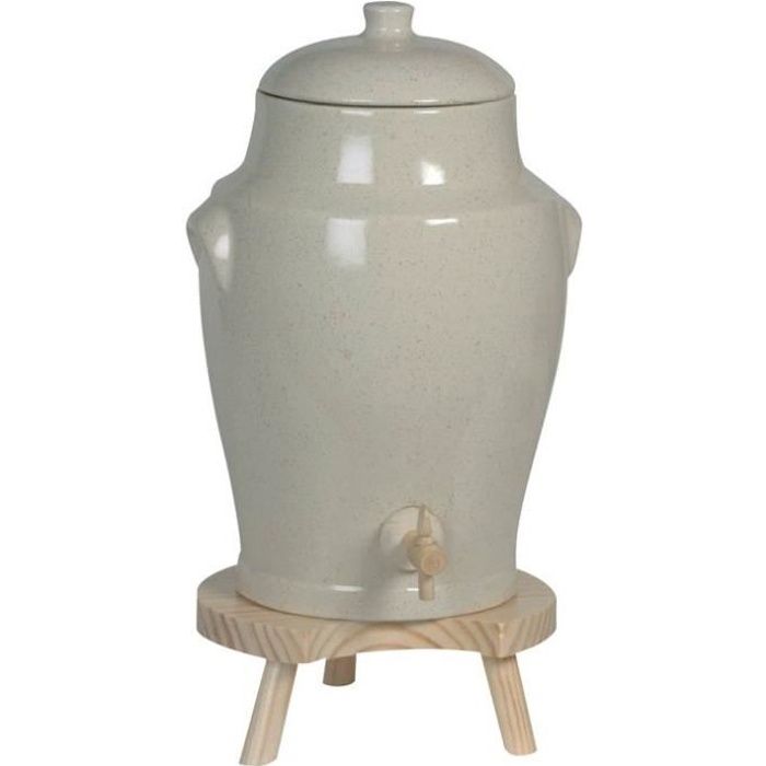 Duhalle Vinaigrier Tabouret 4 L Grés Naturel Achat Vente Beurrier Huilier Prolongation Soldes Cdiscount