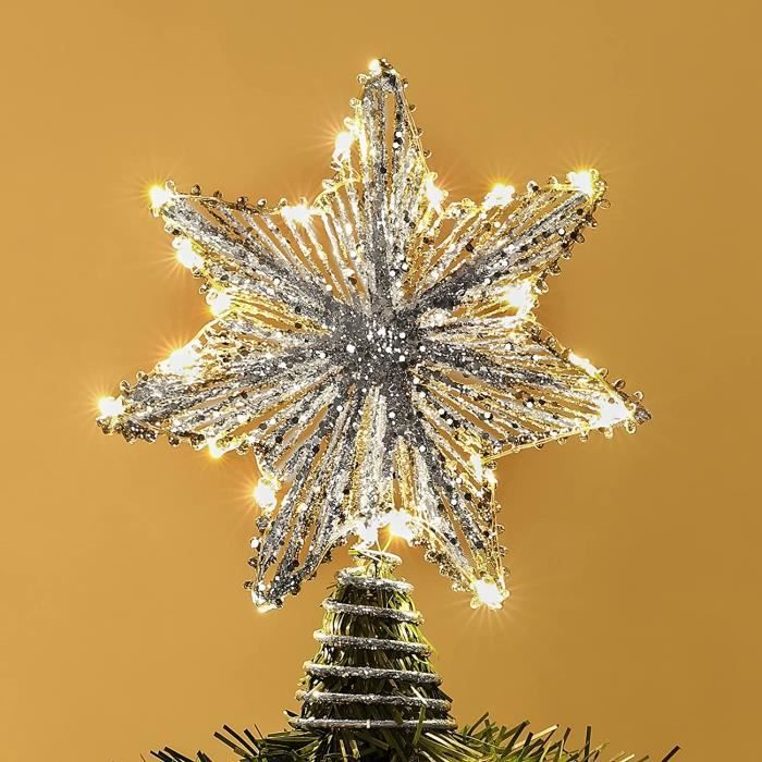 Etoile Sapin de Noel, Decoration Noel Interieur d'Étoile à Sept