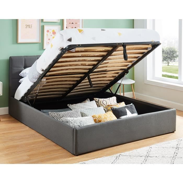 Cdiscount Lit Coffre 140