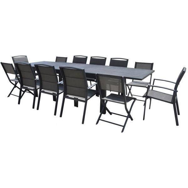 Salon de jardin full aluminium 12 personnes Modulo  2943063