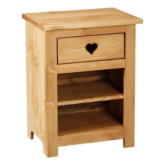 Lot 2 Tables De Chevet Bois Cœur – Style Chalet Montagne Fait Main