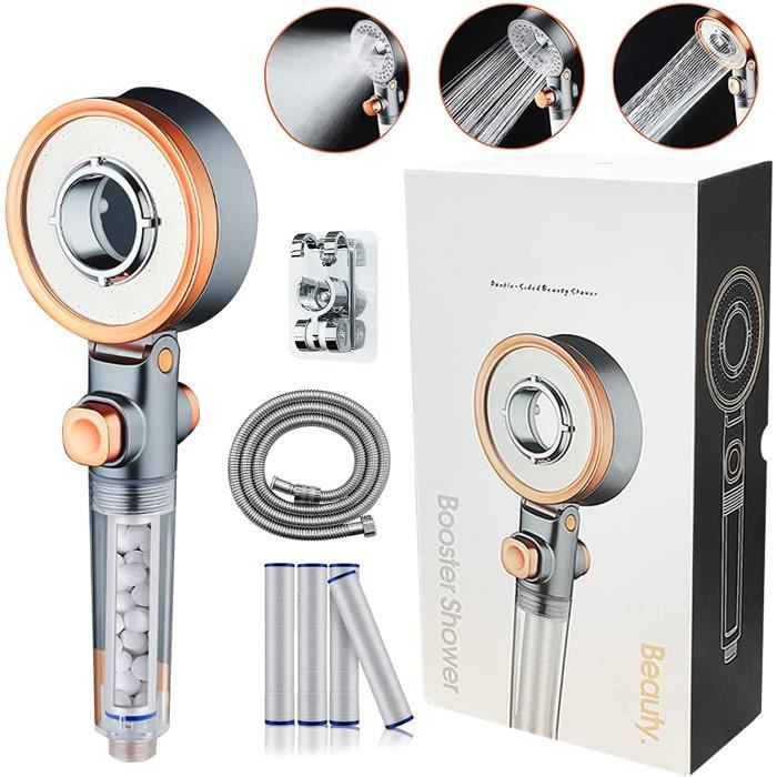 Pommeau de douche haute pression à LED,filtre anionique,économie d'eau