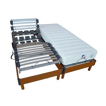 Ensemble matelas+sommier tête et pieds relevabl…