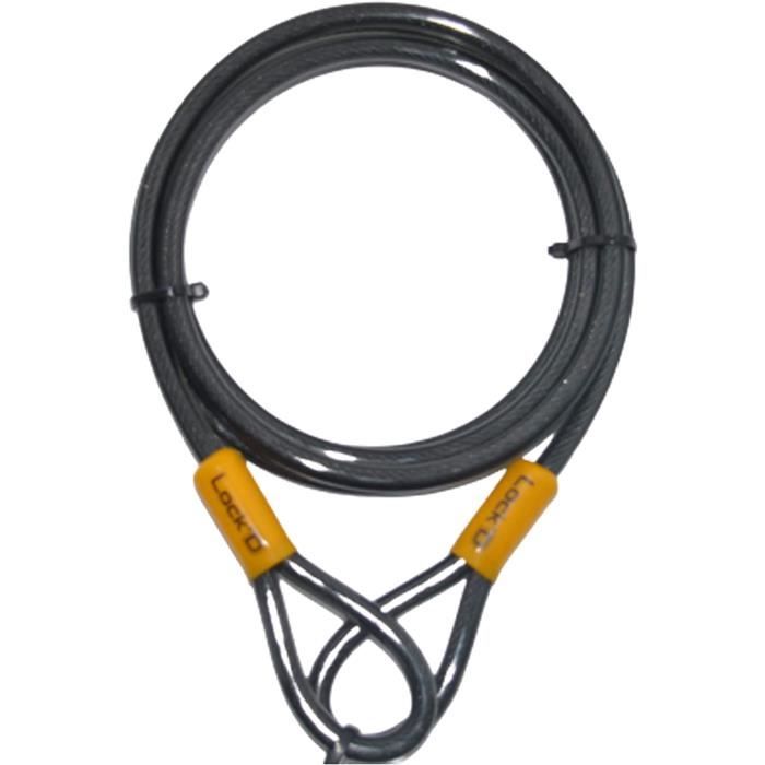 Câble Acier 10mm X 10m ALFA LOGISTIK - Kit Avec 4 Serre-Câbles Et 2 Cosses Galvanisées Pour Jardin, Rideaux, Fixation