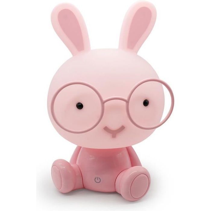 Mignon bébé chambre lampe lapin veilleuse LED lampe de nuit cadeau de noël  chevet décor enfants lunettes lapins lumières - Cdiscount Puériculture &  Eveil bébé