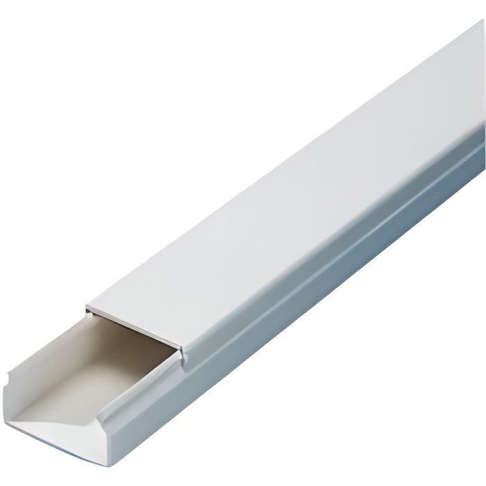 Goulotte Pvc 2 M 15x30 Mm Blanc Achat Vente Goulotte Cache