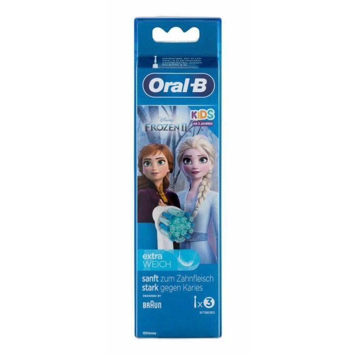 Têtes De Brosse Pour Enfants Oral-b 3pcs Frozen Ii, À Dents