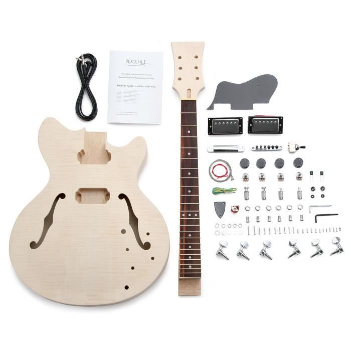 Rocktile kit de construction de guitare électrique style HB