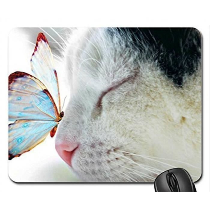Tapis De Souris Tapis De Souris De Jeu Chat Et Papillon Tapis De Souris Tapis De Souris Tapis De Souris De Chats Prix Pas Cher Cdiscount