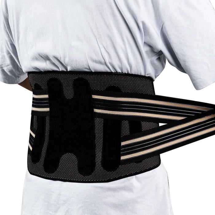 Ceinture Lombaire De Soutien – Néoprène, Taille XL, Noir, Idéale Pour Le Travail Ou Le Sport