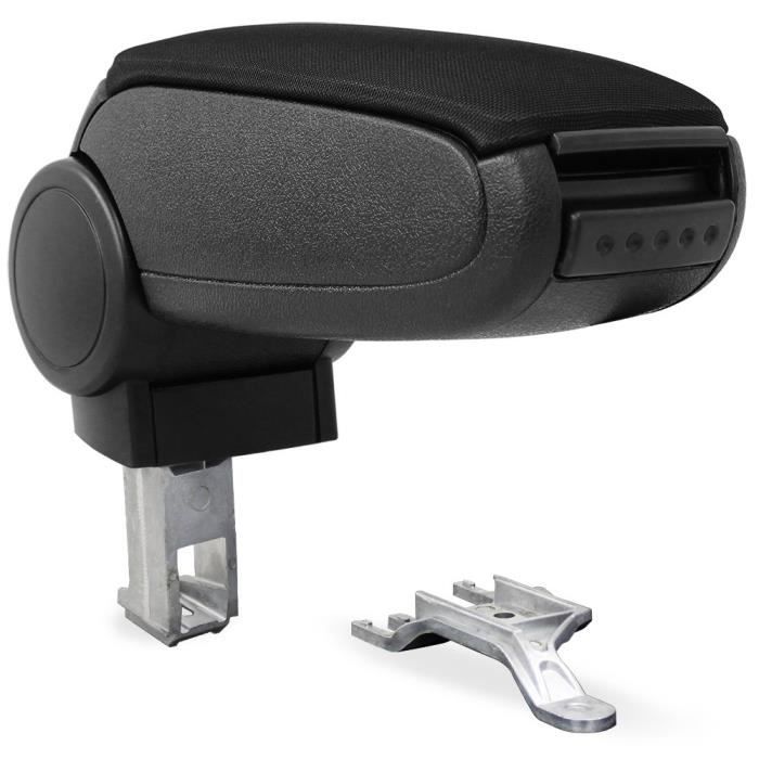 Enjoliveurs 15 Pouces Pro.tec Accoudoir Central Console - Avec Compartiment - Rembourru00e9 - Similicuir - Noir Avec Couture Noir Accoudoir Polo
