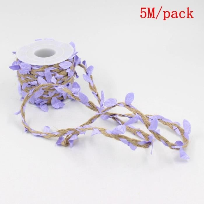 18 Pendentifs Feuilles D'Érable En Bois + Corde Chanvre 5m | Décoration Automne, Mariage, Fête - 6