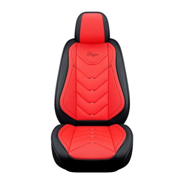 Rouge -Housse de protection de siège avant en cuir PU, couvre siège universel, antidérapant, pour BMW f10, Ford Golf 4, Peugeot 206