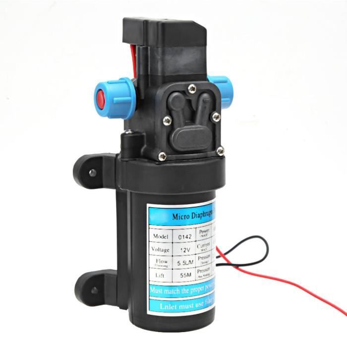 Pompe à Eau Auto-amorçante 12V - Haute Pression 0,9 MPa - Idéale Pour Usage Mobile Et Fixe - 10