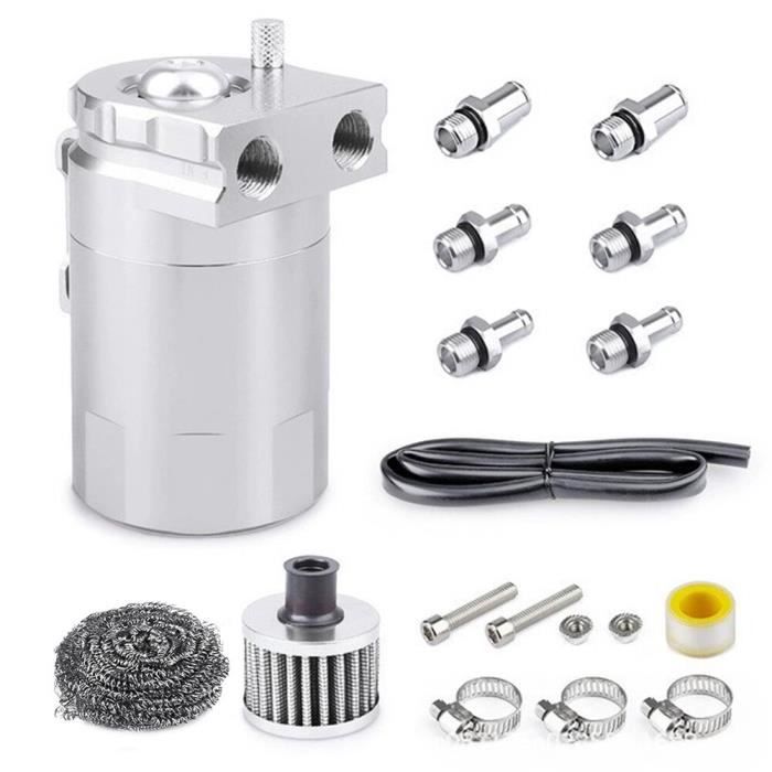 Récupérateur D'Huile Aluminium Avec Filtre Universel – 300 Ml – Anti-Boue Moteur Turbo & Performance